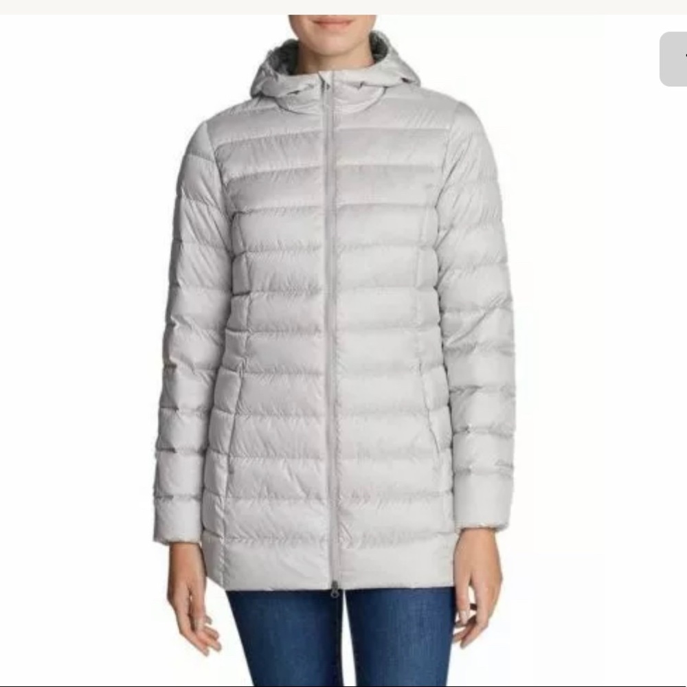 EDDIE BAUER Cirruslite 650 Down Parka Coat Sz M